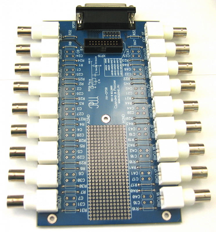 Плата переходник ЛА-СР50 на коаксиальный кабель 